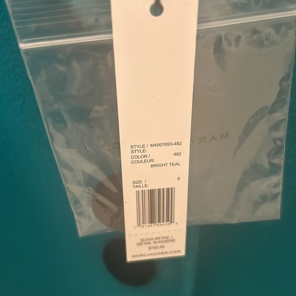 Marc Jacobs
Notch Collar Coat  Color: Bright Teal Size:8 - Picture 3 of 7